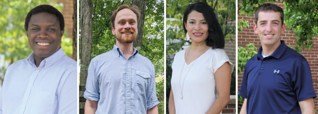 New Board Members - (L to R) David Berry, Andrew Fairfield, Wendy Malvaez, and Scott Rogers