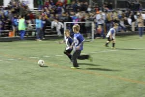 Eastern Mennonite Elementary students at half time play
