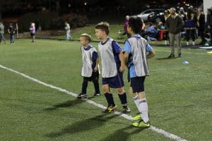 Eastern Mennonite Elementary students at half time play