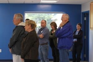 Touring the new elementary school building