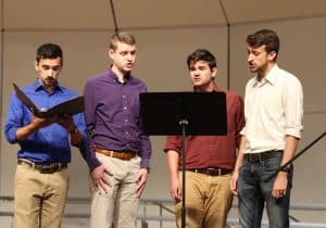 Perry Blosser, Justin Long, Caleb Schrock-Hurst, Andry Stutzuman, class of 2019