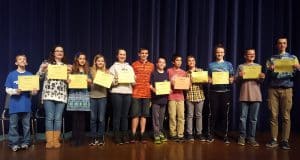 Middle school spelling bee, 2016-17