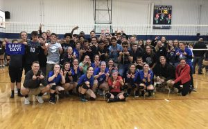 Varsity volleyball wins the conference and makes a state run, fall 2019