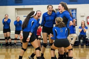 Blue Ridge Conference volleyball champions, fall 2015