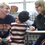 Psychology students meet with EMES students, fall 2019