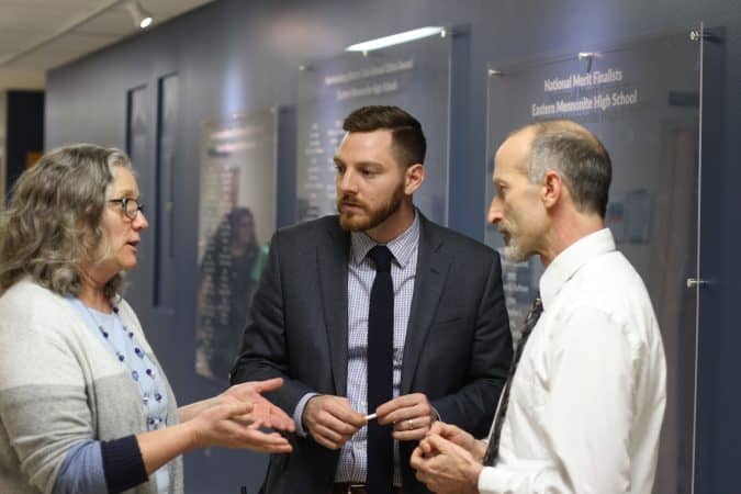 Maria Archer and Justin King chat with Curt Stutzman, high school teacher (pre-COVID)