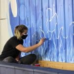 Wildfire mural painting