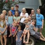 John and Kathryn Fairfield with their grandchildren