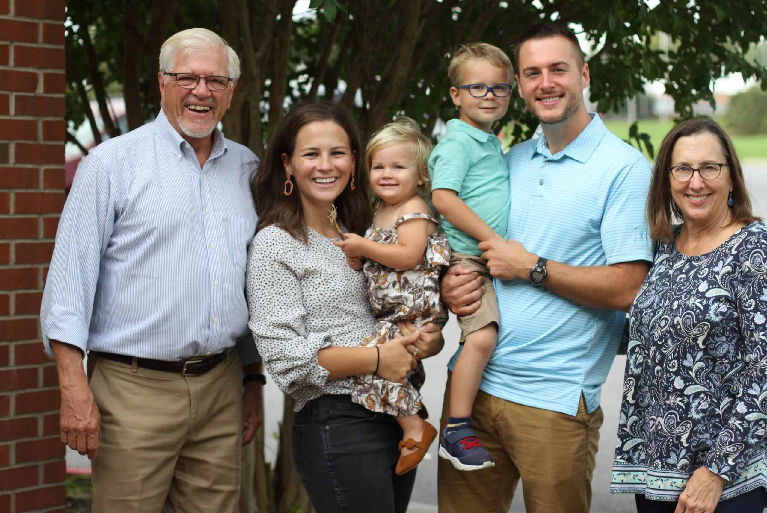 Dr. Justin Weirich with his wife Sarah and family