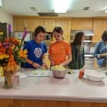 Dinner prep at Pine Lake Fellowship Camp