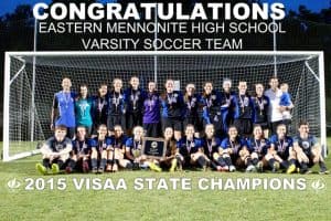 2015 Girls Varsity Soccer State Championship team