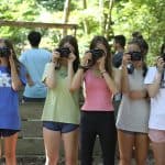 Taking photos for school day out.