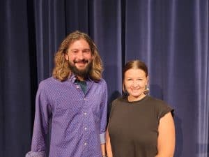 Ashley Souder '99 Miller and James Souder '09 Honored Alumni at Chapel 